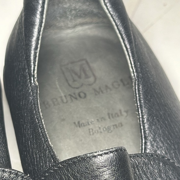 BRUNO MAGLI Men’s Leather Slip-on Black Size 10.5 - Picture 9 of 10